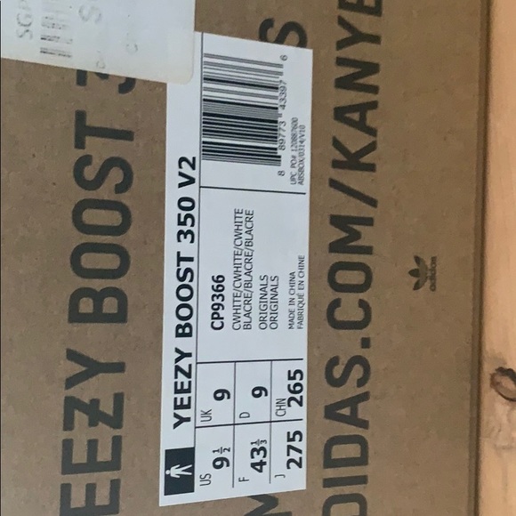 FIRST RELEASE ADIDAS YEEZY 350 BOOST. SIZE 9.5 US main image 4